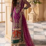 Elegant Luxury Work Unstitched Wedding Partywear Dress Nikha Walima Engagement Mehndi Mayon Dress