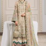 Elegant Luxury Work Unstitched Wedding Partywear Dress Nikha Walima Engagement Mehndi Mayon Dress