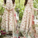 Elegant Summer Printed Embroidery Lawn Dress