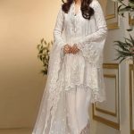 Elegant Luxury Work Unstitched Wedding Partywear white Dress Nikha Walima Engagement Mehndi Mayon Dress