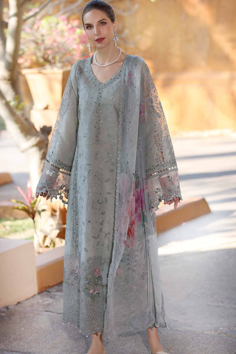 Elegant Summer Luxury Embroidery Unstitched Lawn Dress