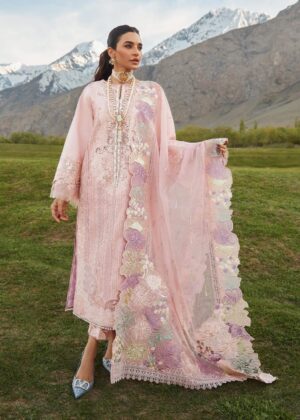 Elegant Summer Luxury Embroidery Unstitched Lawn Dress