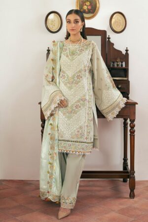Elegant Summer Luxury Embroidery Unstitched Lawn Cotton Dress