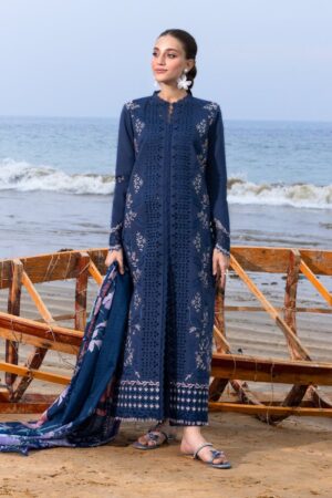 Elegant Summer Luxury Embroidery Unstitched Lawn Dress