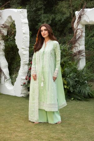 Elegant Summer Luxury Embroidery Unstitched Lawn Cotton Dress