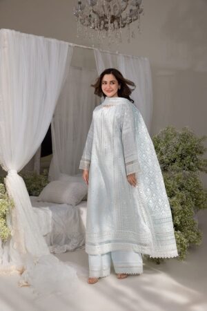 Elegant Summer Luxury Embroidery Unstitched Lawn Cotton Dress