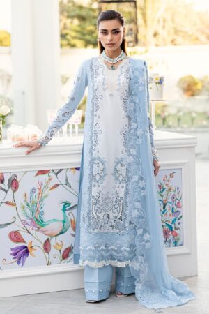 Elegant Summer Luxury Embroidery Unstitched Lawn Cotton Dress