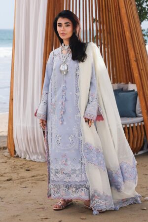 Elegant Summer Luxury Embroidery Chikankari Unstitched Lawn Cotton Dress