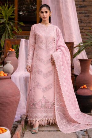 Elegant Summer Luxury Embroidery Chikankari Unstitched Lawn  Cotton Dress