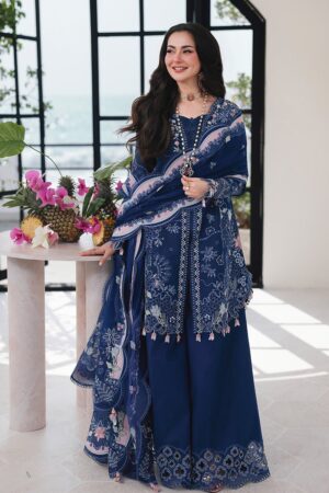 Elegant Summer Luxury Embroidery  Unstitched Lawn Cotton Dress