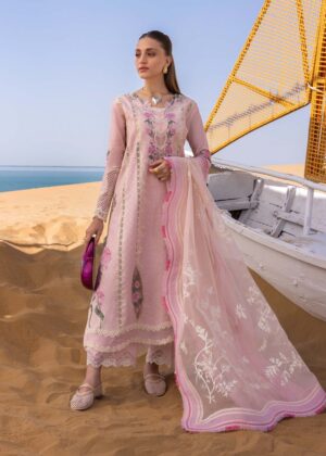 Elegant Summer Luxury Embroidery  Unstitched Lawn Cotton Dress
