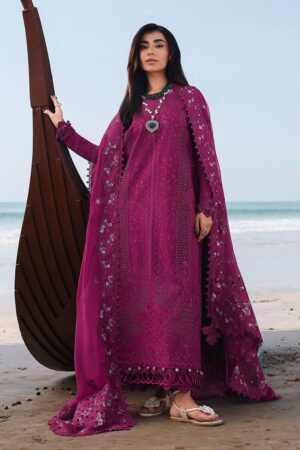 Elegant Summer Luxury Embroidery  Unstitched Lawn Cotton Dress