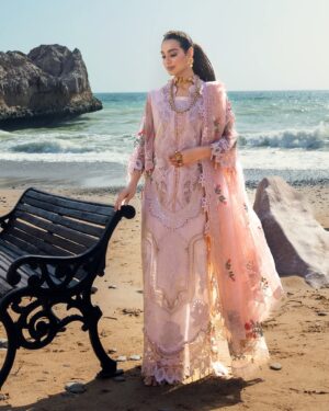 Elegant Summer Luxury Embroidery  Unstitched Lawn Cotton Dress