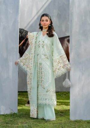 Elegant Summer Luxury Embroidery  Unstitched Lawn Cotton Dress