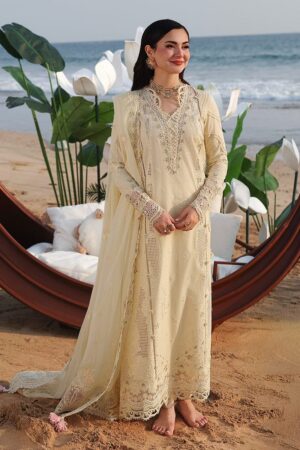 Elegant Summer Luxury Embroidery  Unstitched Lawn Cotton Dress