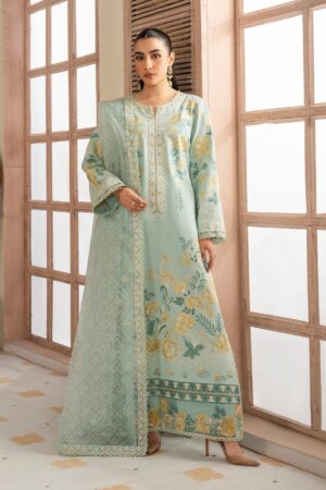 Elegant Summer Luxury Embroidery  Unstitched Lawn Dress