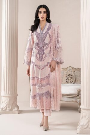 Elegant Summer Luxury Embroidery  Unstitched Lawn Dress