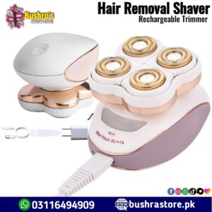 Hair Removal Painless Electric Shaver Trimmer Rechargeable 4 heads Flawless