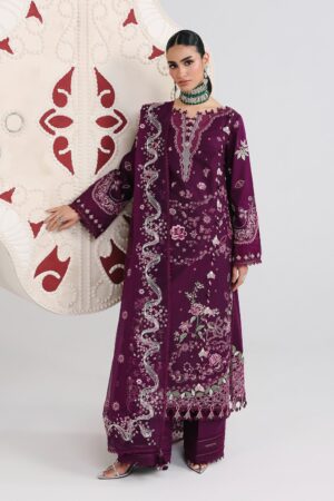 Elegant Summer Luxury Embroidery  Unstitched Lawn Cotton Dress