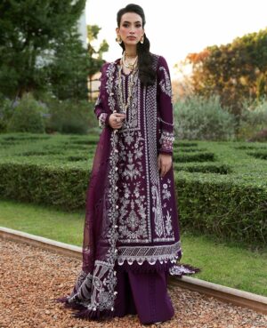 Elegant Summer Luxury Embroidery  Unstitched Lawn Cotton Dress