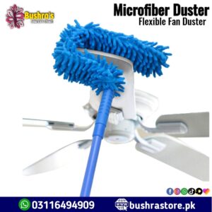 Flexible MicroFiber Duster With Stainless Steel Handle for Fan Cleaning
