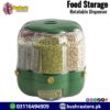 Food Storage Container Rotatable Rice Barrel & Grain Dispenser