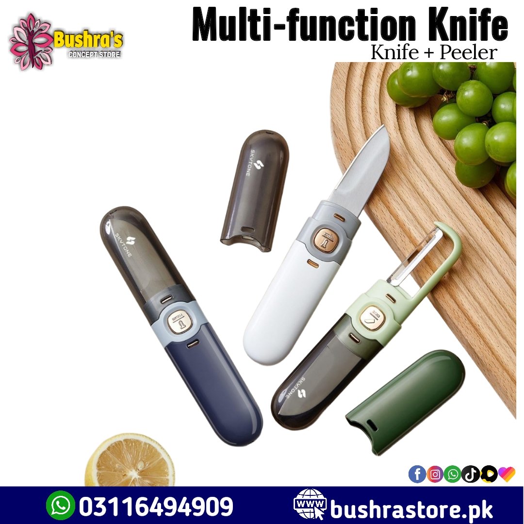 2-in-1 Fruit Cutting Knife with Peeler